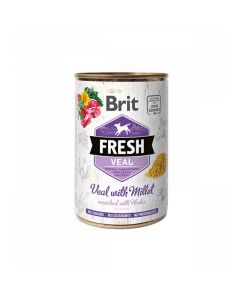 Brit Fresh Lata Ternera con Mijo para Perros 400 gr