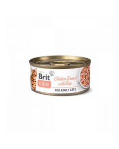 Brit Care Lata Pechuga de Pollo y Arroz para Gatos Adultos 70 gr