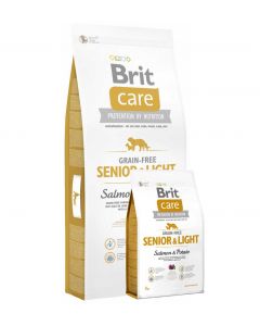 Brit Care Salmón y Papas Light Grain-Free para Perros Senior