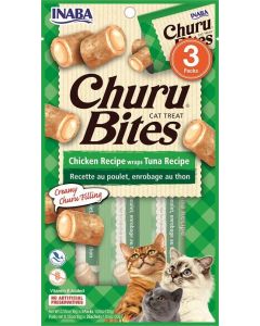 Premios "Churu Bites" Pollo Wraps con Atun para Gatos