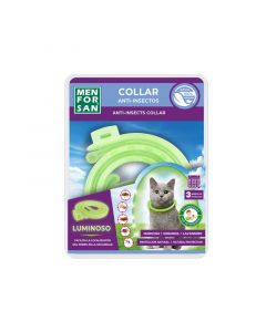Collar Anti Insectos, Pulgas y Garrapatas Luminoso para Gatos