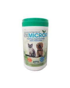Toallitas higienizantes para Mascotas exmicror