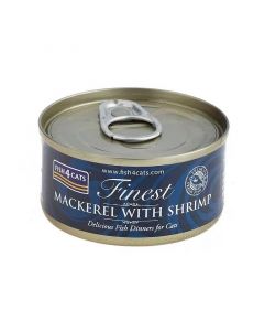 Fish4Cats Lata Finest Mackarel with Shrimp 70 gr