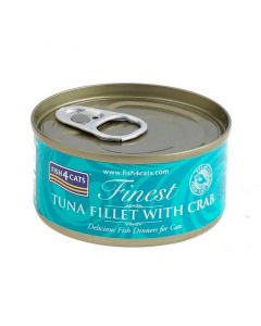 Fish4Cats Lata Finest Tuna Fillet with Crab 70 gr