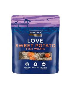 Fish4Dogs Love Sweet Potato Fish Wraps 100 gr