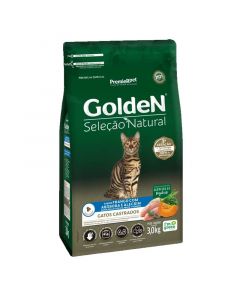 GoldeN Selección Natural Pollo, Calabaza y Romero para Gatos Castrados