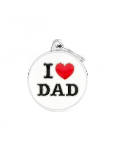 Placa Charms "My Family" I love Dad