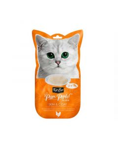 Kit Cat Purr Puree Plus+ Skin & Coat Pollo