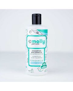 Molly Pet Care Shampoo Balsámico de Aloe Vera y Glicerina 400 ml