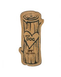 Juguete Cuero Natural "Love My Dog Log" Tall Tails
