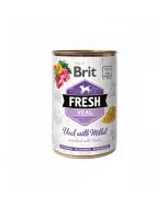 Brit Fresh Lata Ternera con Mijo para Perros 400 gr