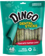 Barras Dentales Masticables DINGO para Perros - Pack 48