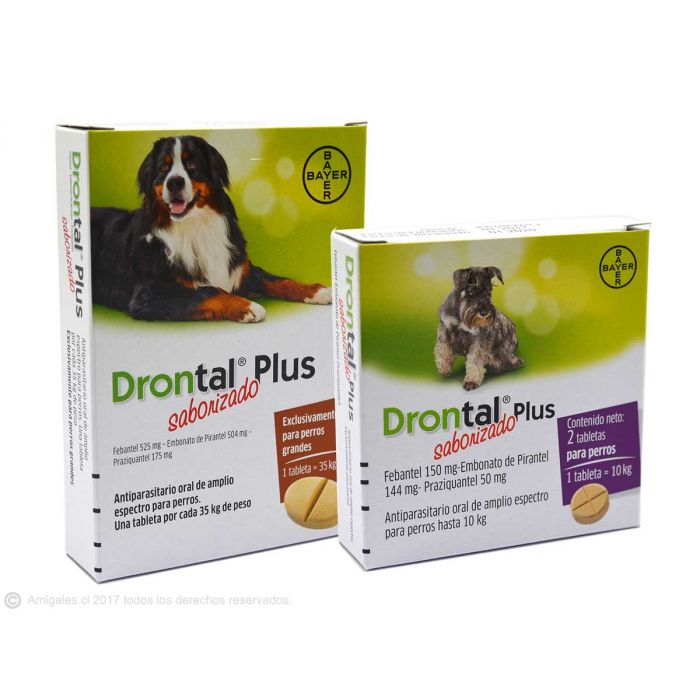 Antiparasitario Comprimido DRONTAL PLUS para Perros en Amigales